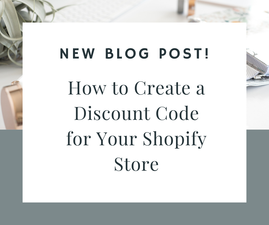 How to Create a Discount Code for Your Shopify Store